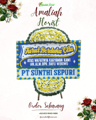Papan Bunga Duka di Pancuran Pinang